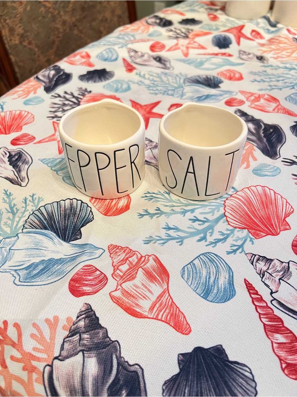 Rae Dunn Ceramic Salt and Pepper Ramekins - White